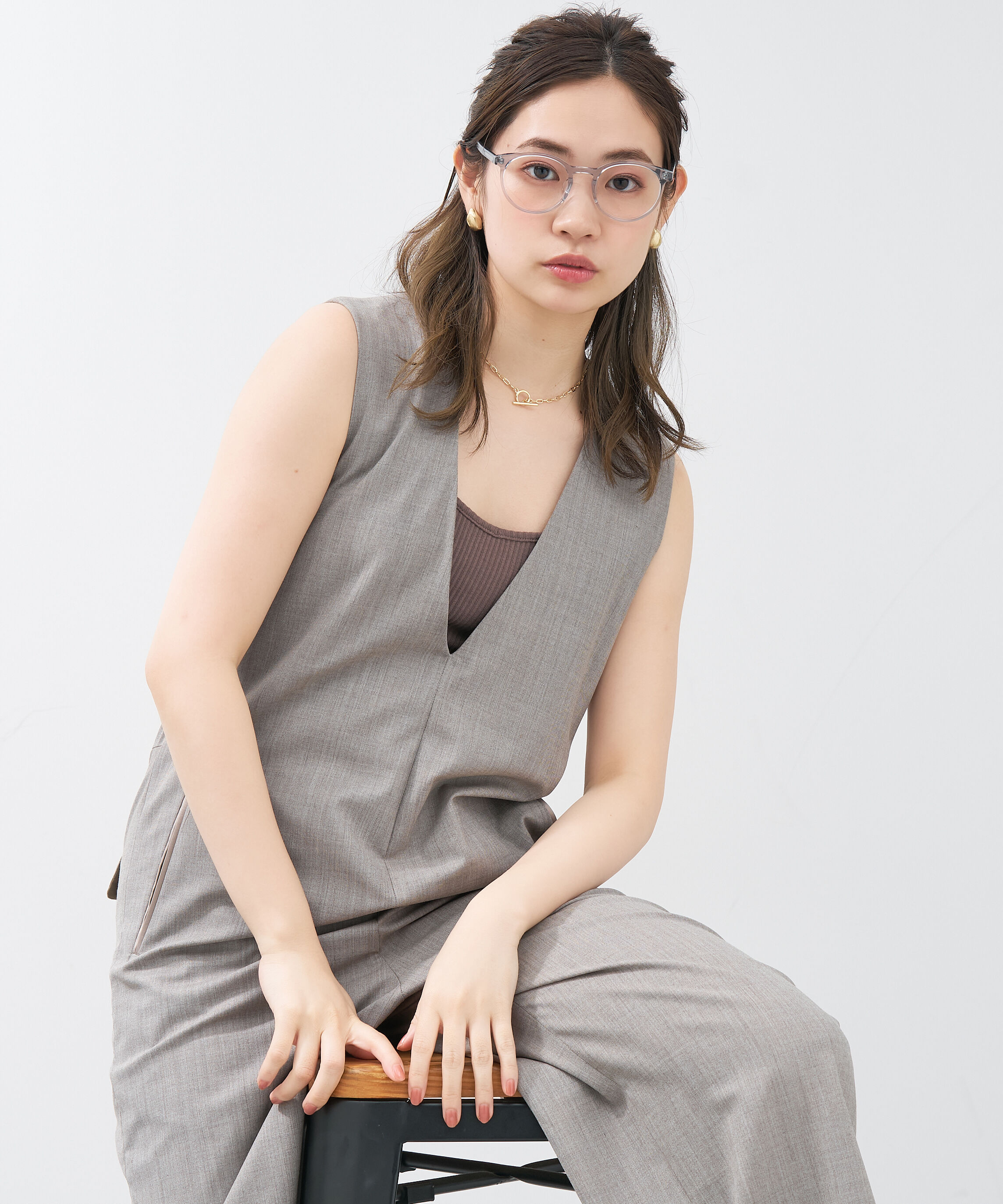  「ボストン型 メガネ｜やわらかいラインのボストンフレーム  レンズ交換券付き」|メガネ|