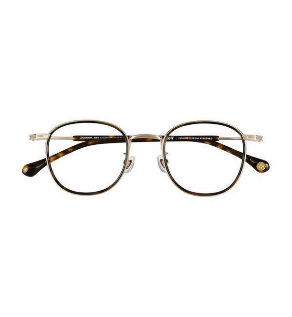  「Zoff｜JOURNAL STANDARD relume ウェリントン型 メガネ メタル ジャーナルスタンダード レンズ交換券付」|メガネ|