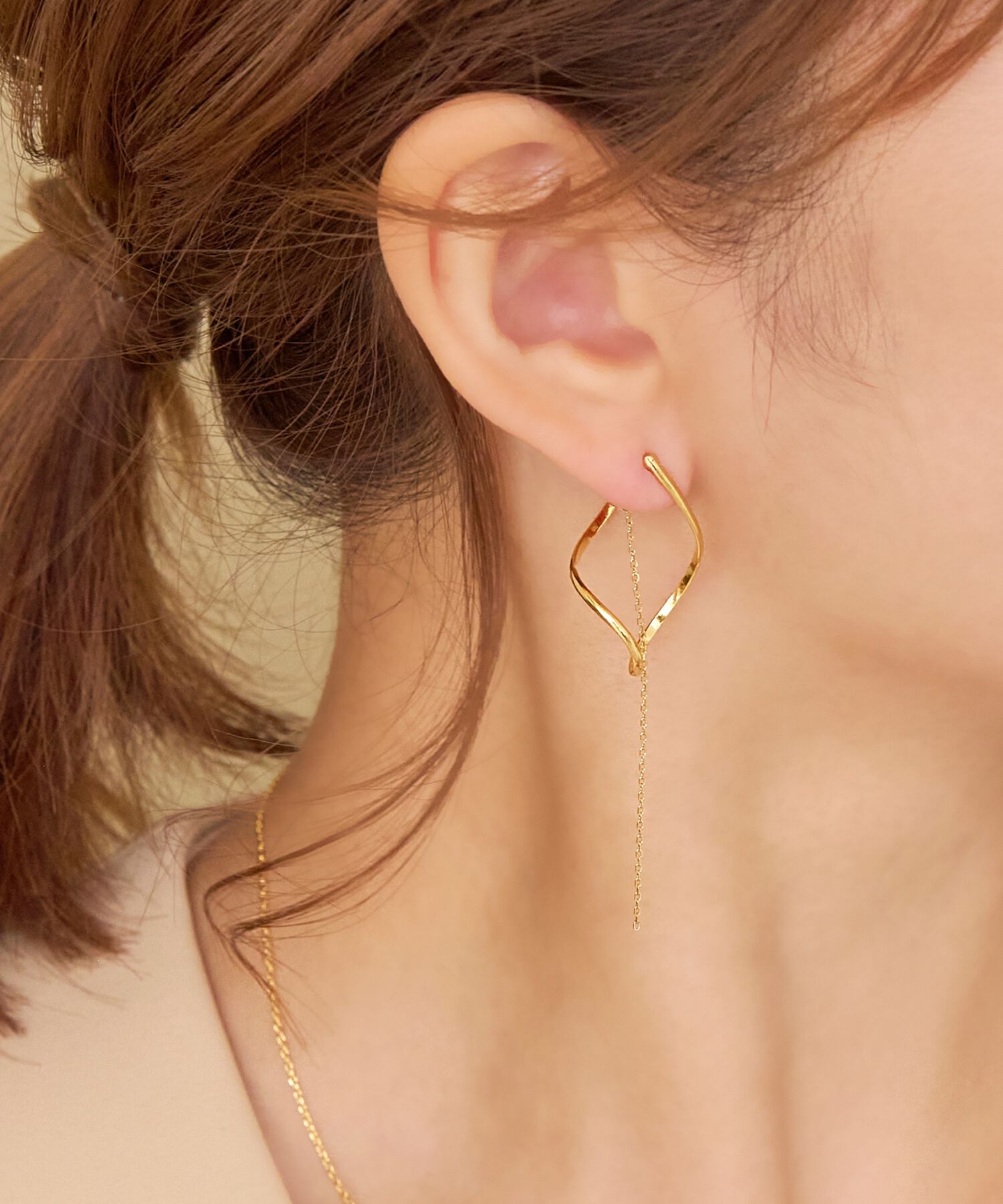 Phoebe「2wayグレースツイストラインイヤリング」|イヤリング|