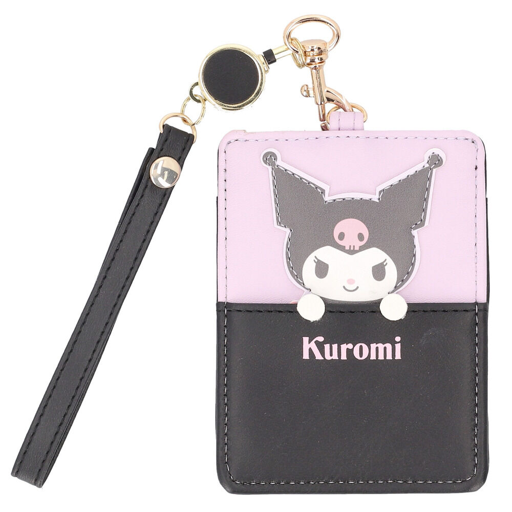 BACKYARD FAMILY「サンリオ リール付きパスケース 通販 パスケース リール付きキーケース パスポーチ」|定期入れ|ブラック1