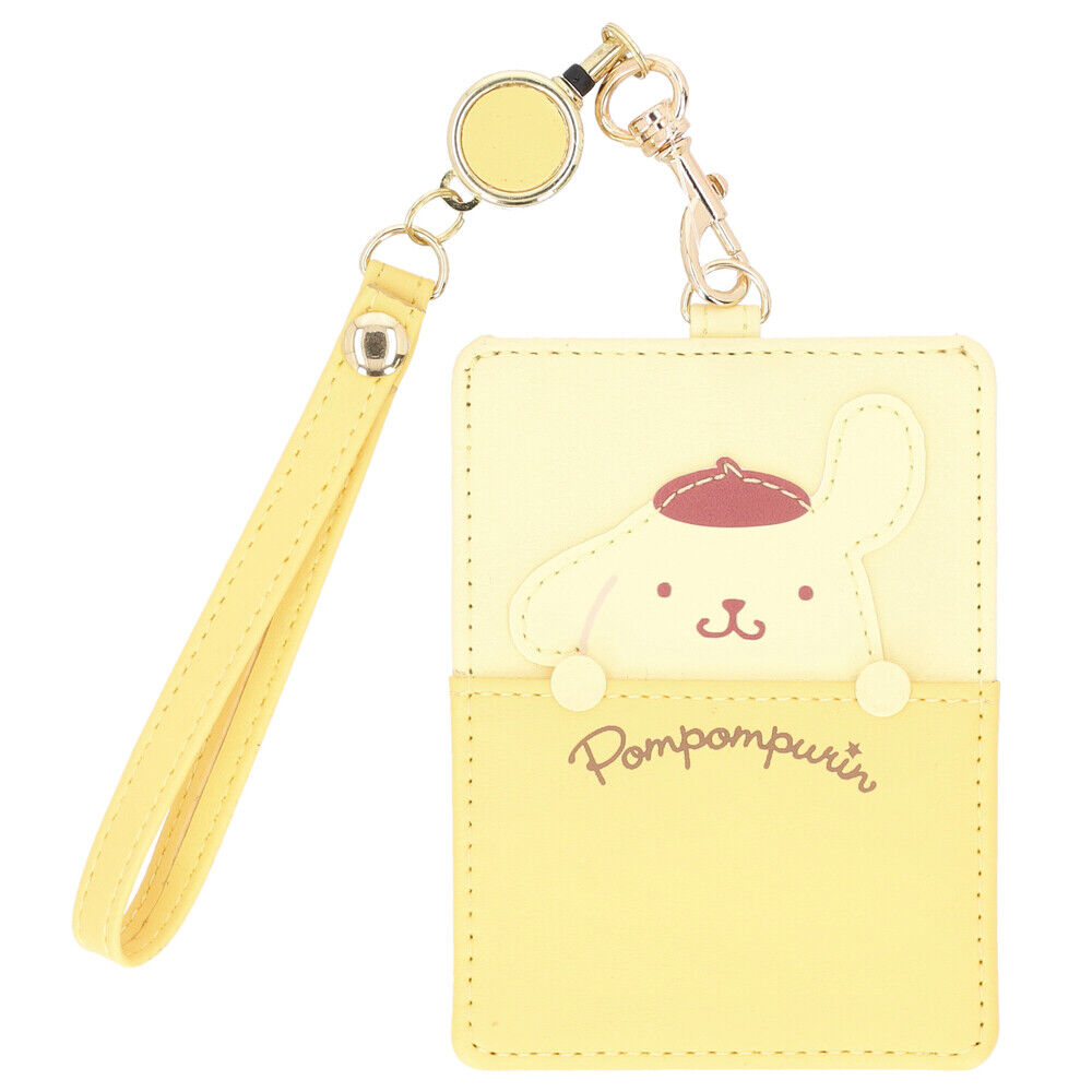 BACKYARD FAMILY「サンリオ リール付きパスケース 通販 パスケース リール付きキーケース パスポーチ」|定期入れ|イエロー1
