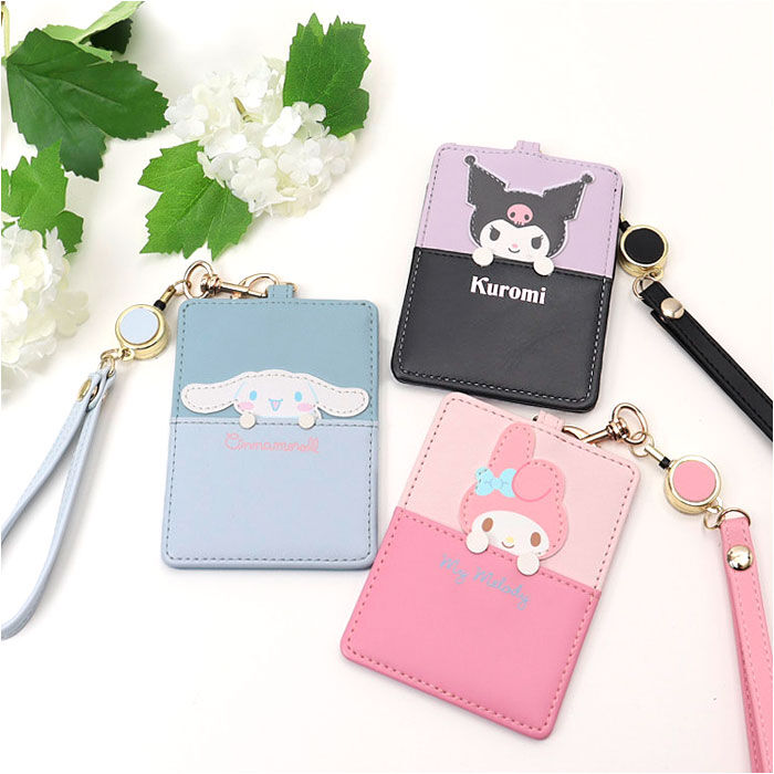 BACKYARD FAMILY「サンリオ リール付きパスケース 通販 パスケース リール付きキーケース パスポーチ」|定期入れ|