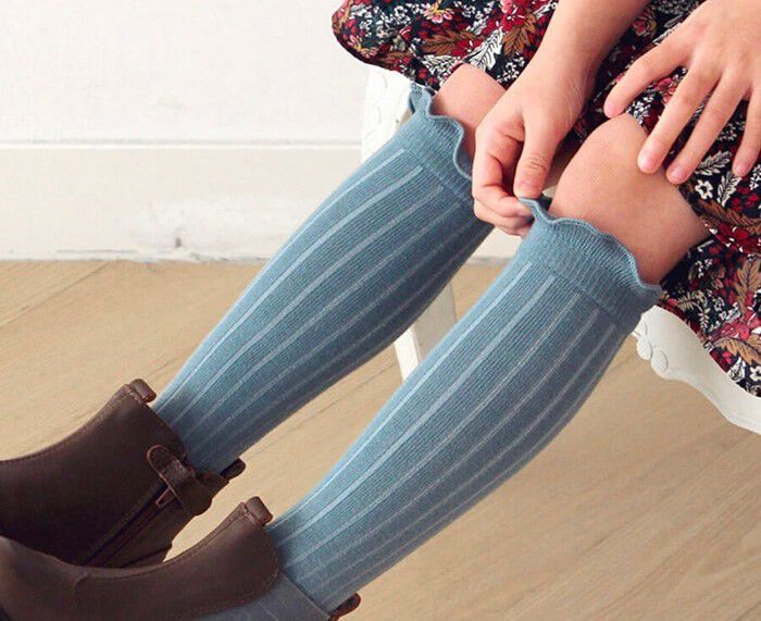 BACKYARD FAMILY「靴下 キッズ 女の子 ハイソックス 通販 長靴下 66012301 ソックス ロージーハイソックス」|ソックス|