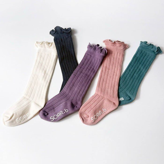 BACKYARD FAMILY「靴下 キッズ 女の子 ハイソックス 通販 長靴下 66012301 ソックス ロージーハイソックス」|ソックス|