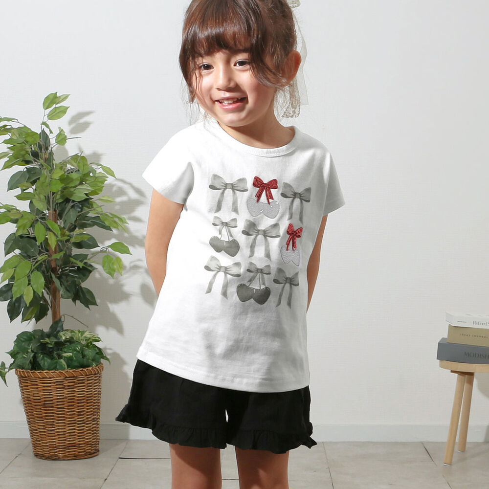 BACKYARD FAMILY「Rora Tシャツ 通販 ローラ チェリーポップ 半袖 カットソー 半袖Tシャツ プリントTシャツ」|その他|グレー1