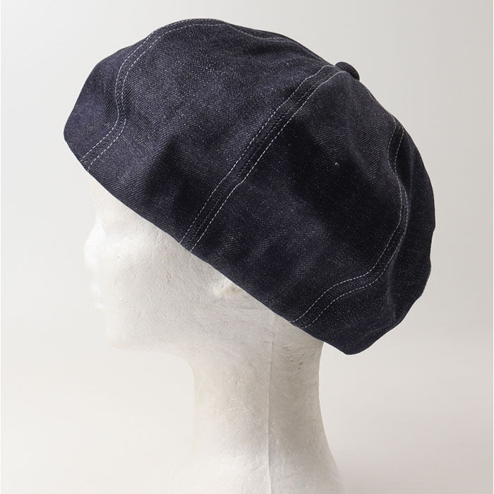 BACKYARD FAMILY「ベレー帽 メンズ 通販 日本製 帽子 ベレー 立体ベレー ボリュームパネルベレー帽 デニム」|その他|