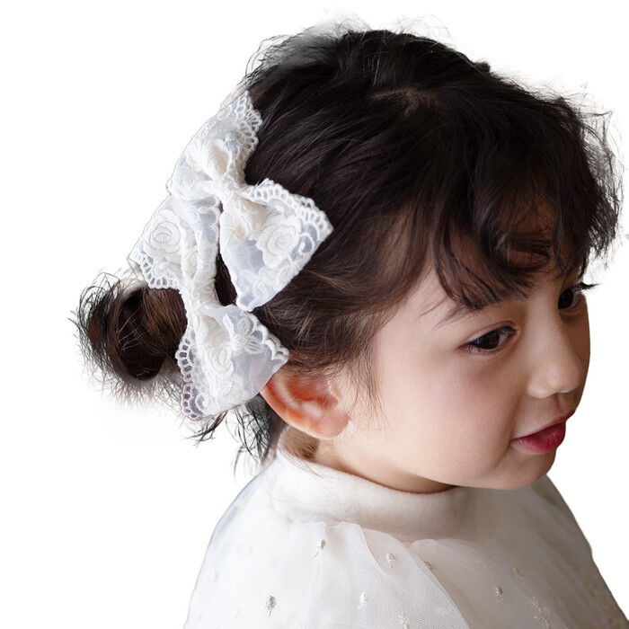 BACKYARD FAMILY「Rora ヘアクリップ キッズ 2個セット 通販 ナイリー リボン 大きめ レース ヘアークリップ」|その他|