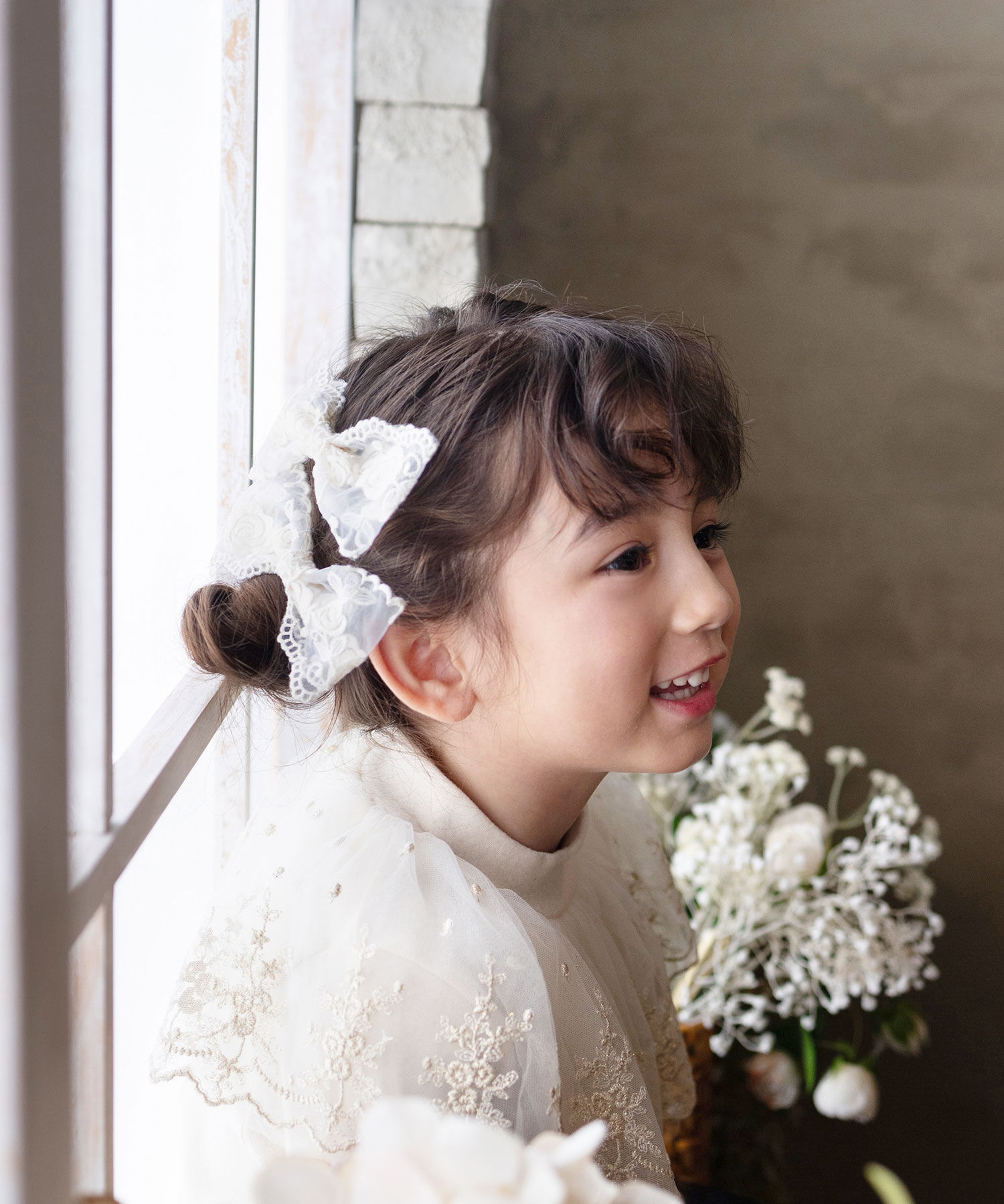 BACKYARD FAMILY「Rora ヘアクリップ キッズ 2個セット 通販 ナイリー リボン 大きめ レース ヘアークリップ」|その他|