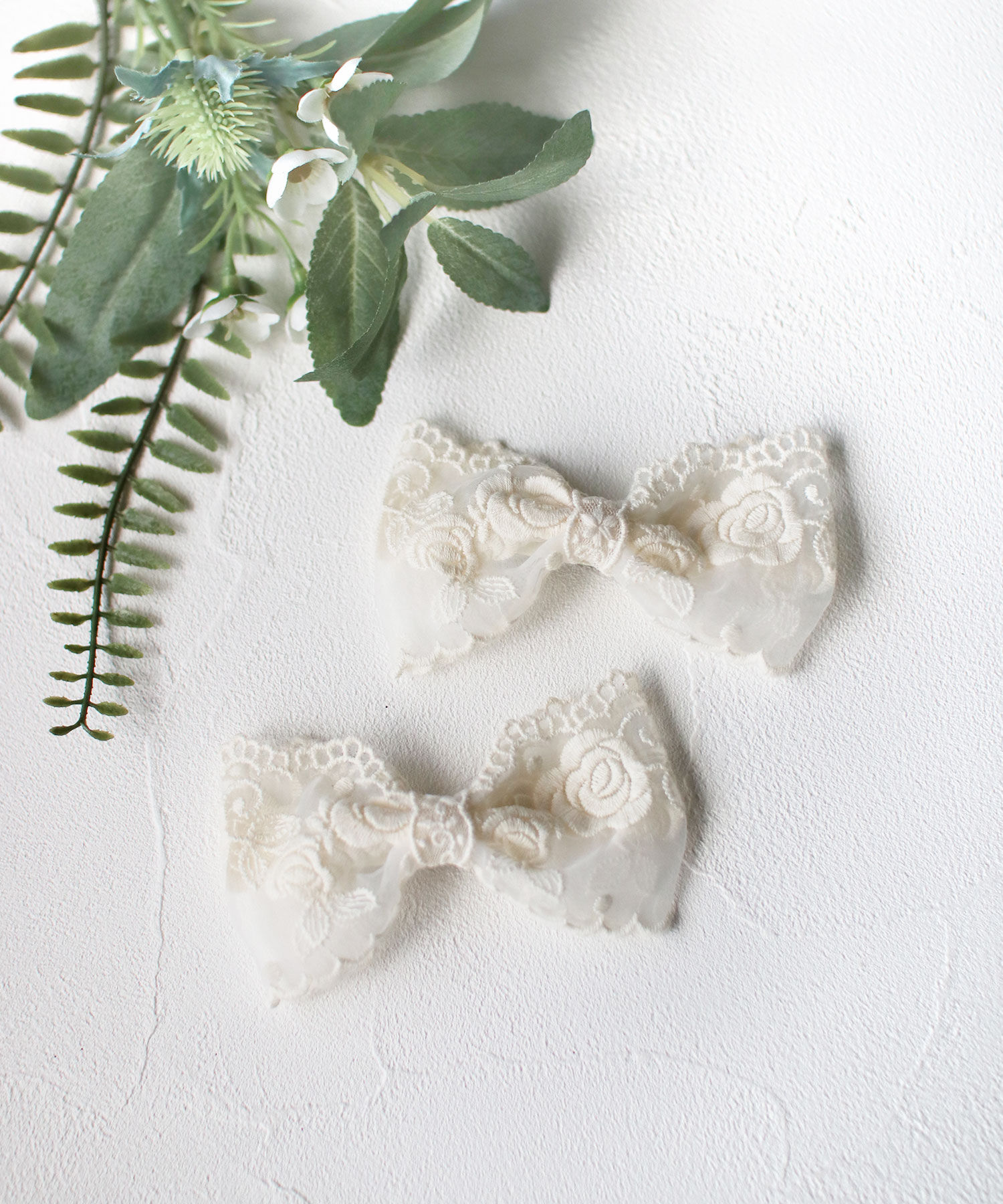 BACKYARD FAMILY「Rora ヘアクリップ キッズ 2個セット 通販 ナイリー リボン 大きめ レース ヘアークリップ」|その他|