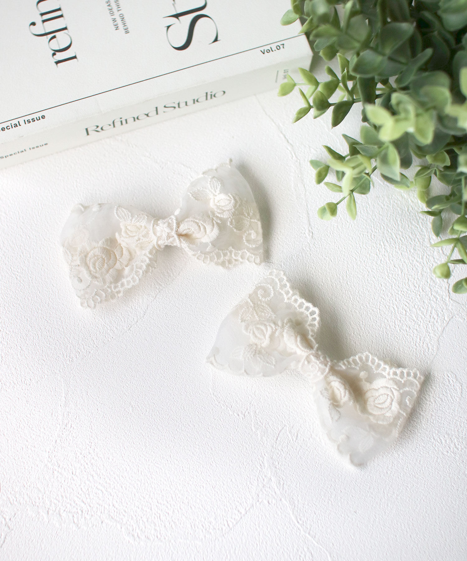 BACKYARD FAMILY「Rora ヘアクリップ キッズ 2個セット 通販 ナイリー リボン 大きめ レース ヘアークリップ」|その他|