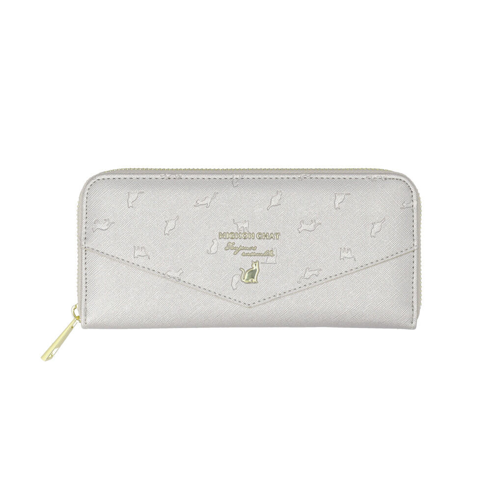 BACKYARD FAMILY「長財布 レディース ラウンドファスナー 通販 長サイフ ながさいふ ロングウォレット ながざいふ」|財布|シルバー1