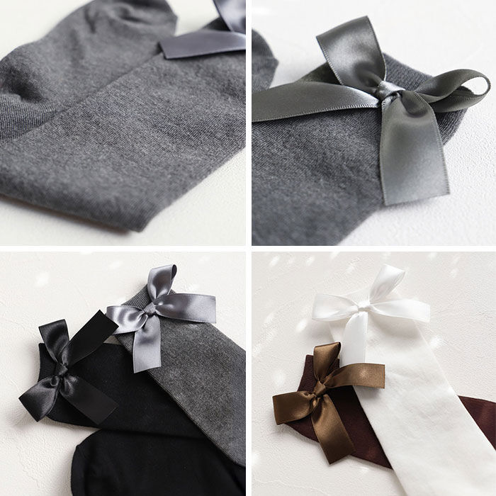 BACKYARD FAMILY「キッズ ハイソックス 女の子 通販 Rora ローラ 子供服 エマリー リボン 靴下 長靴下」|ソックス|