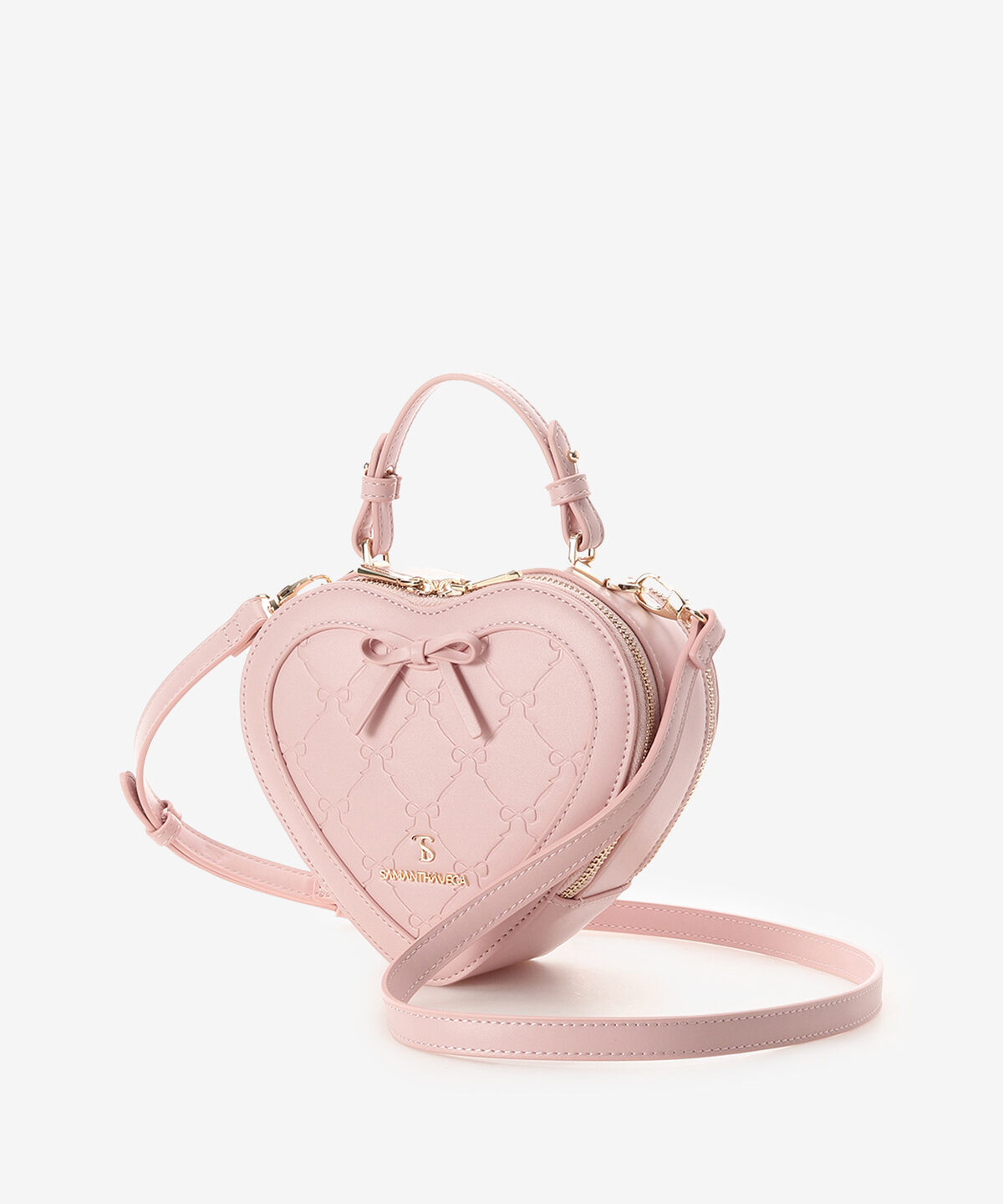 Samantha Vega「スタンピングリボンハート型ショルダーバッグ」|ショルダー・メッセンジャー|