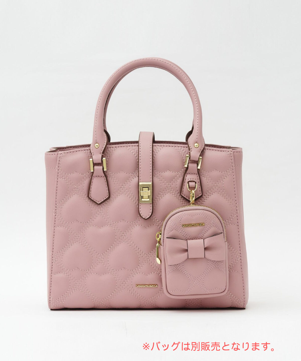 Samantha Vega「ハートキルトポーチ型チャーム」|ポーチ|