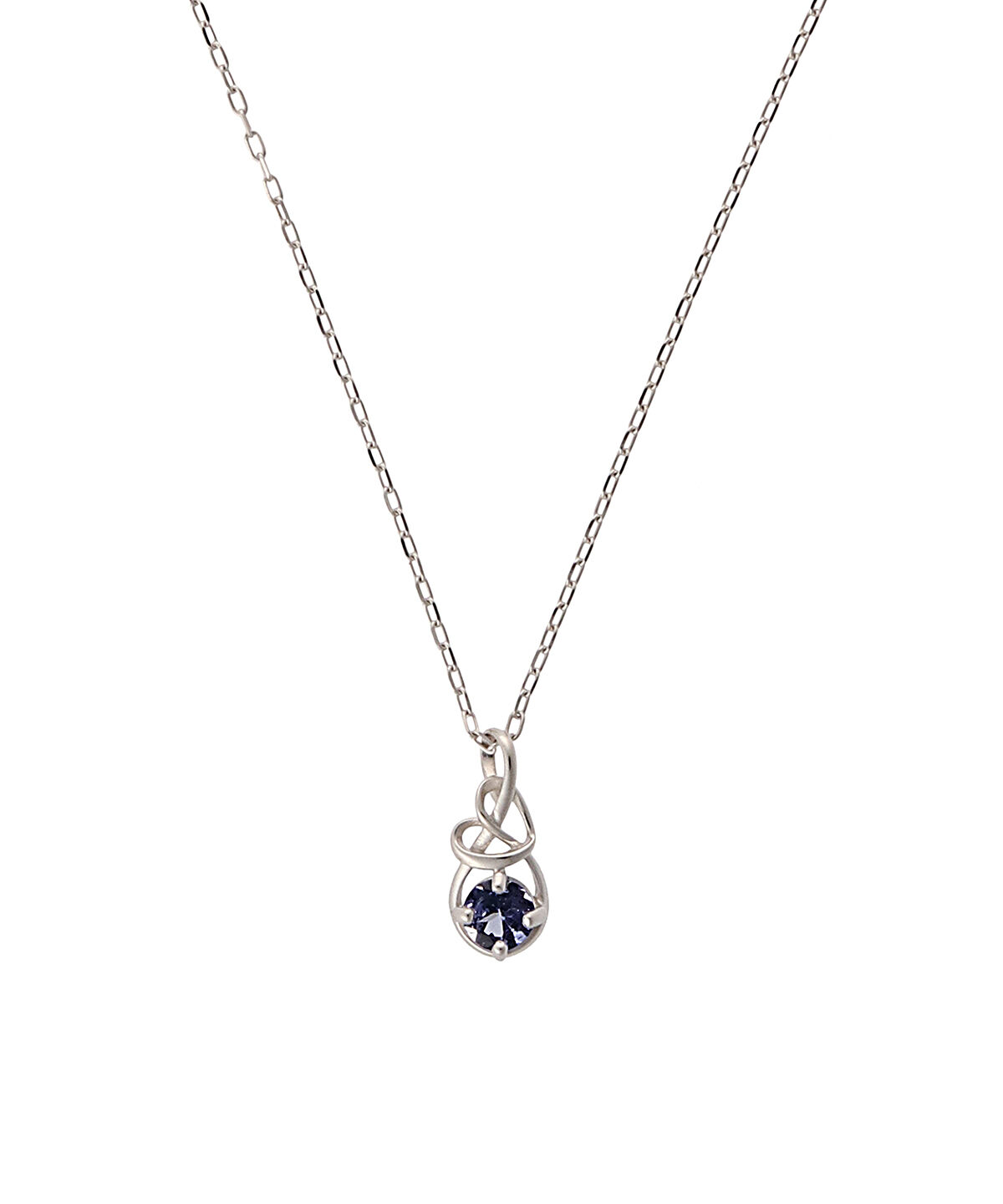 Samantha Tiara「K10 WG Infinity Love Knot バースデーストーンネックレス《12月 誕生石》」|ネックレス|K10 WG