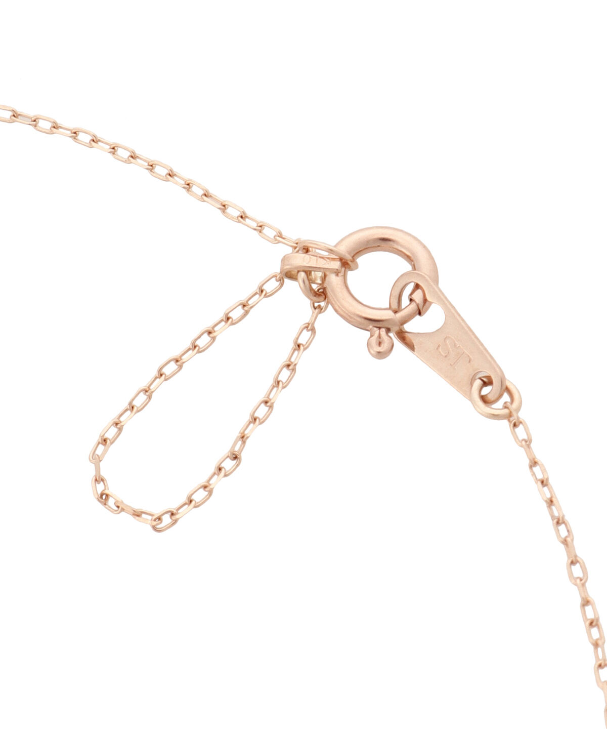 Samantha Tiara「K10 PG　ローズクォーツハートネックレス(大)」|ネックレス|