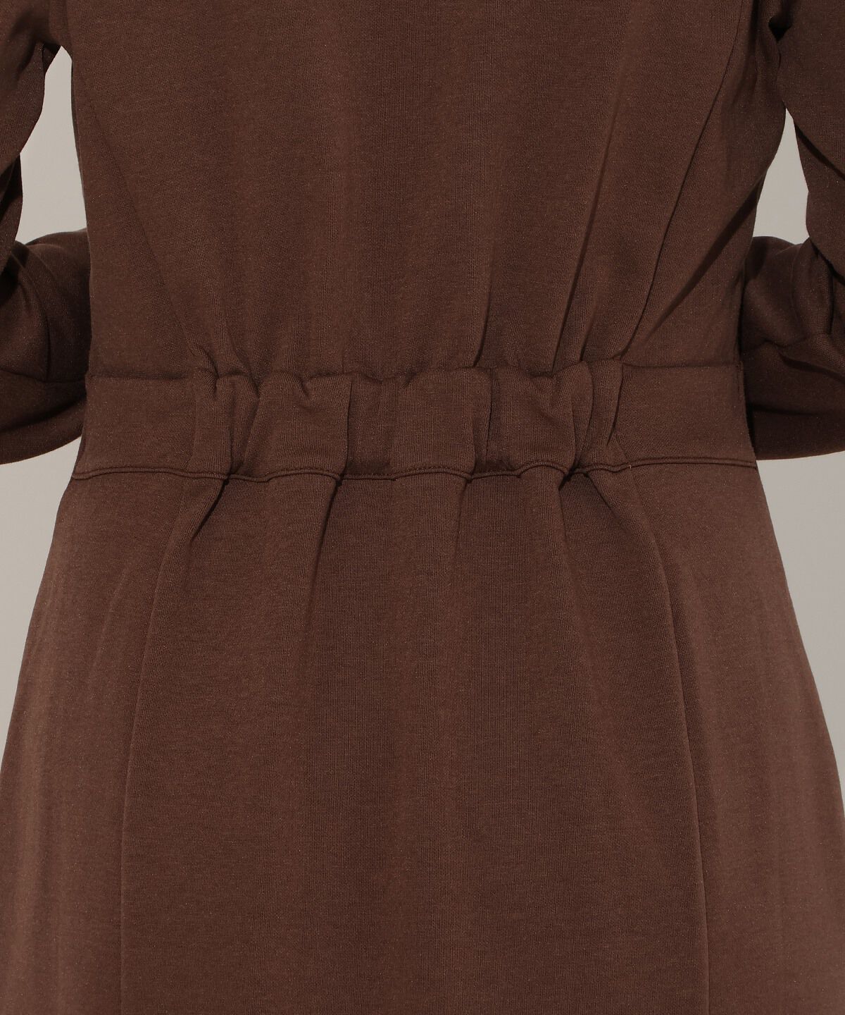 アンドクチュール「配色ポロ襟長袖ワンピース」|ワンピース|