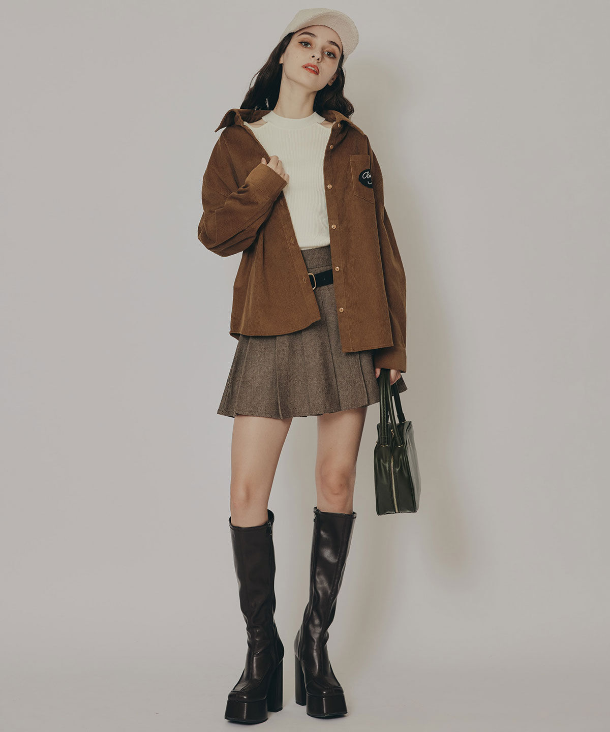 REDYAZEL「ロゴワッペンオーバーシャツ」|シャツ・ブラウス|