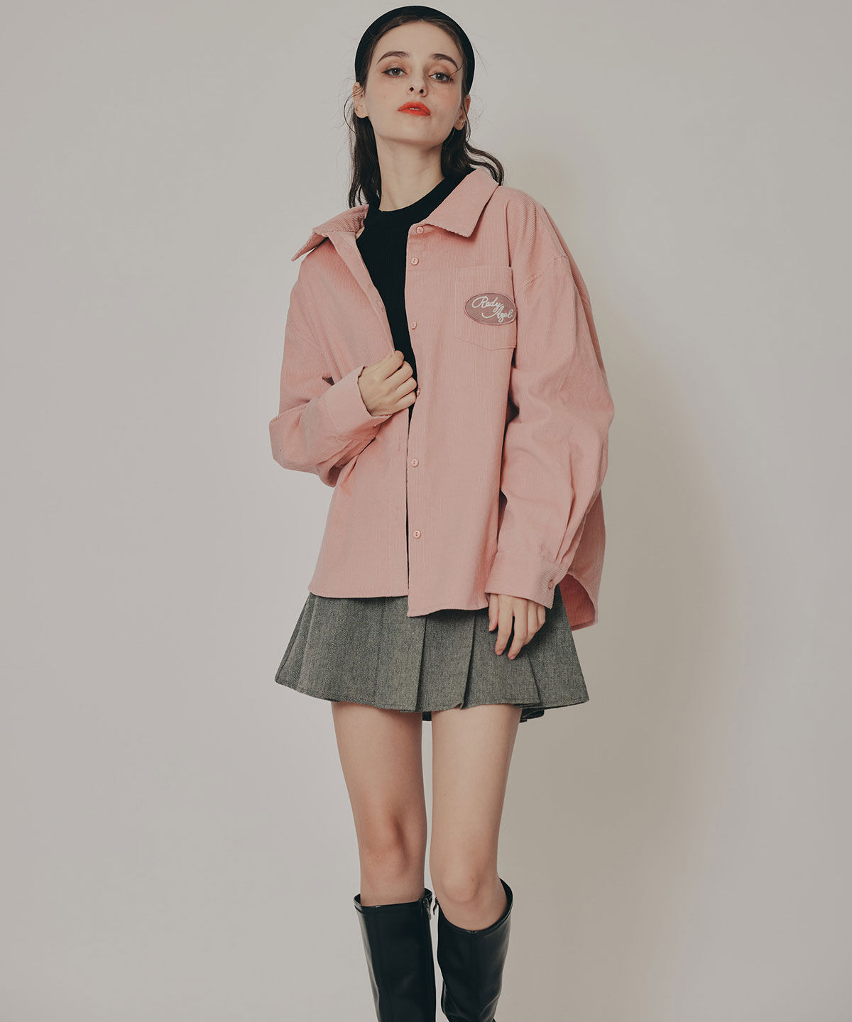 REDYAZEL「ロゴワッペンオーバーシャツ」|シャツ・ブラウス|