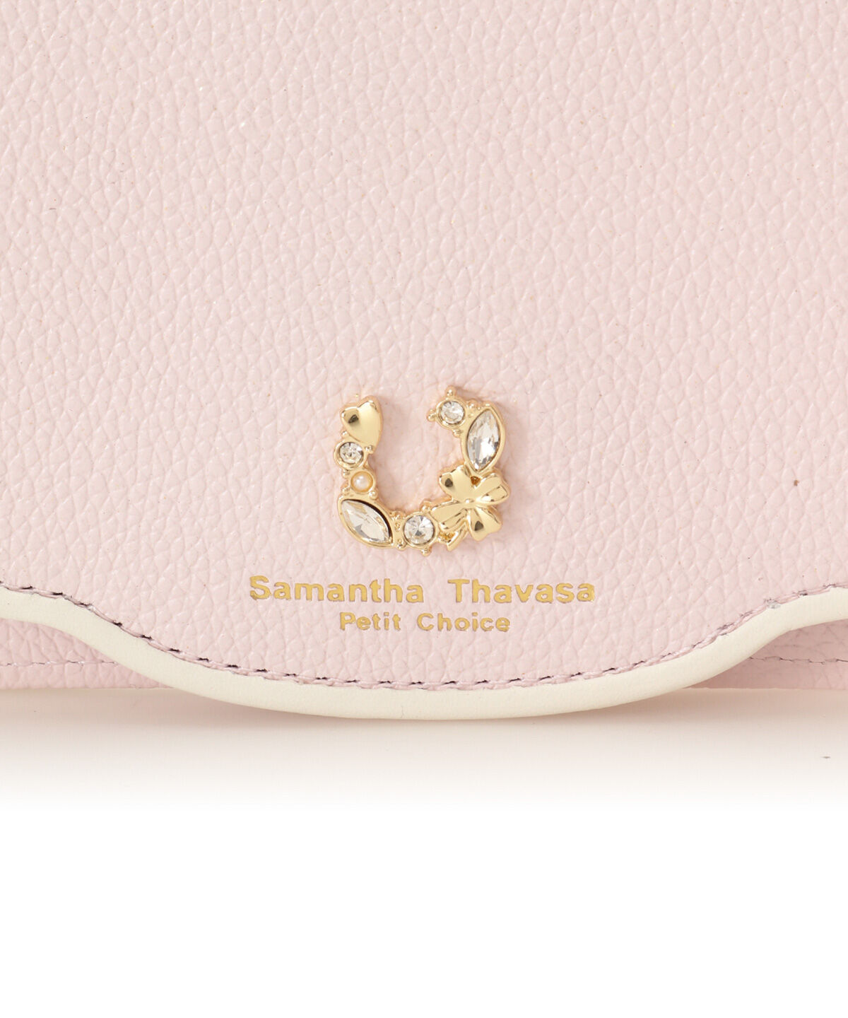 Samantha Thavasa Petit Choice「フープラインビジュー パスケース」|定期入れ|