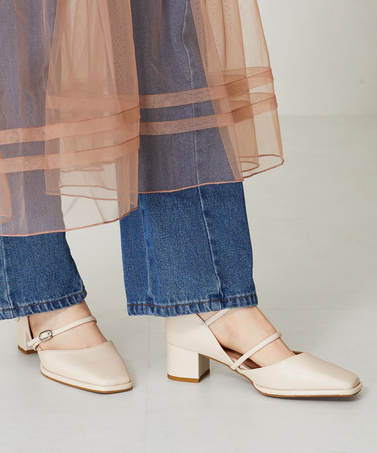 ORiental TRaffic「ダブルストラップヒールパンプス/41108」|パンプス|