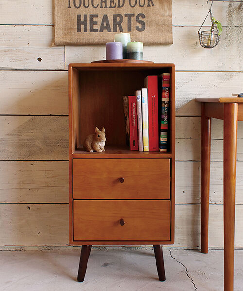  「北欧風家具　ココアチェスト」|トイレタリー・ランドリーグッズ|