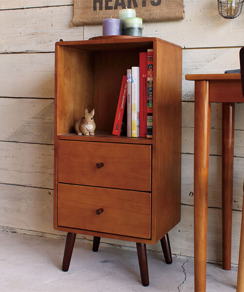  「北欧風家具　ココアチェスト」|トイレタリー・ランドリーグッズ|