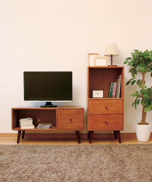  「北欧風家具　ココアチェスト」|トイレタリー・ランドリーグッズ|