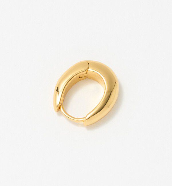 UNITED ARROWS「オーバル フープ ピアス」|ピアス|