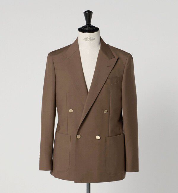 UNITED ARROWS「ウール モヘヤ 4ボタン ダブルブレストブレザー S‐MODEL」|テーラードジャケット|