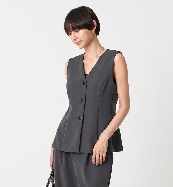 UNITED ARROWS「ダブルクロス ベスト -ウォッシャブル-」|ベスト・ジレ|