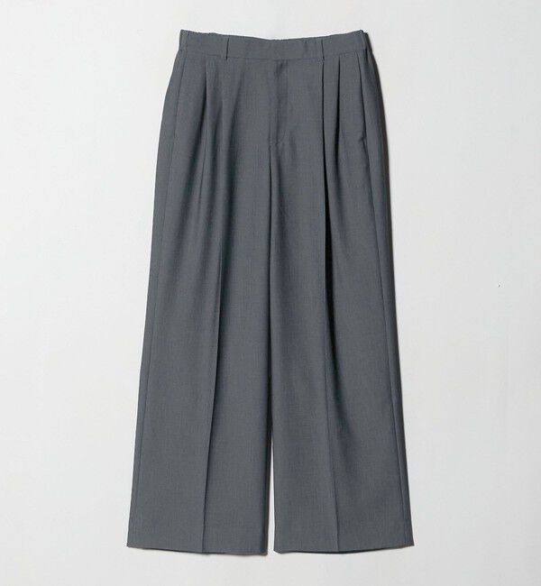 UNITED ARROWS「2タック デニムライク ワイド パンツ ‐ウォッシャブル‐」|チノ|