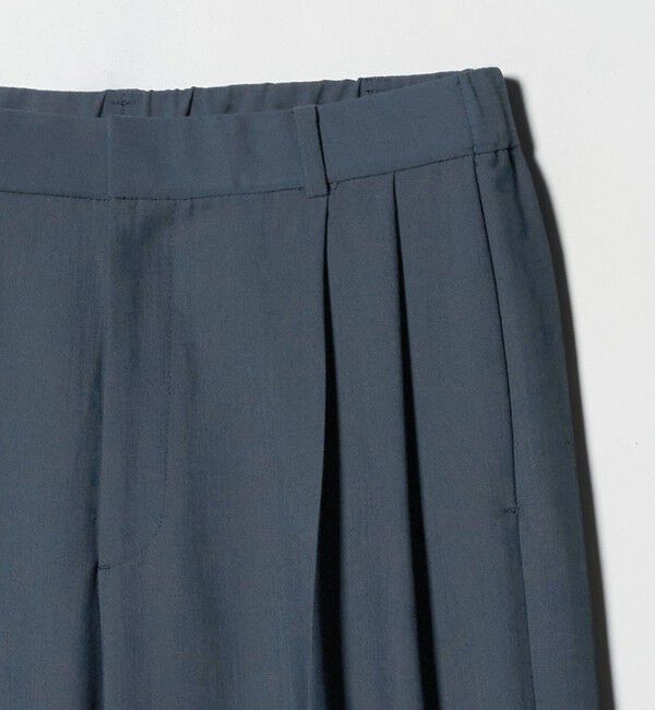 UNITED ARROWS「2タック デニムライク ワイド パンツ ‐ウォッシャブル‐」|チノ|