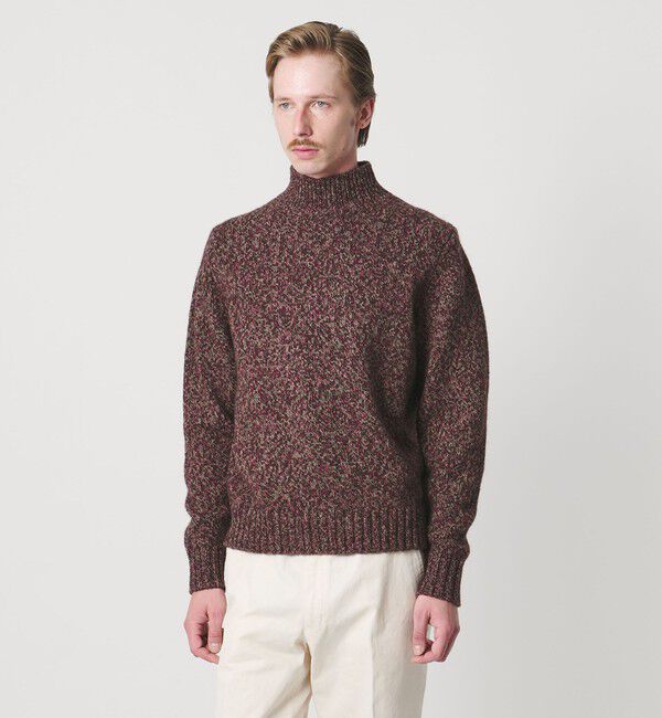 UNITED ARROWS「＜SOVEREIGN＞ ウール カシミヤ ムリネ ハイネック ニット」|ニット・セーター|MD.BROWN