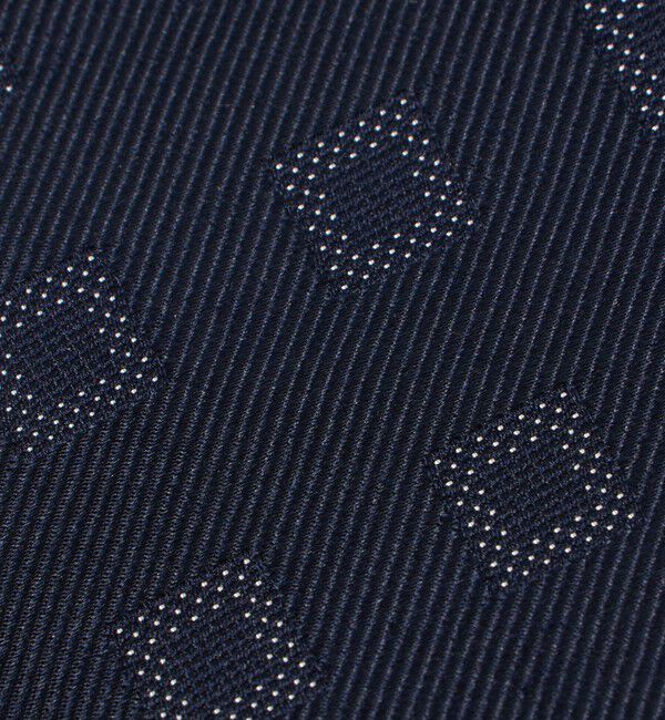 UNITED ARROWS「ネイビー スクエア ジャガード ネクタイ」|ネクタイ・蝶ネクタイ|