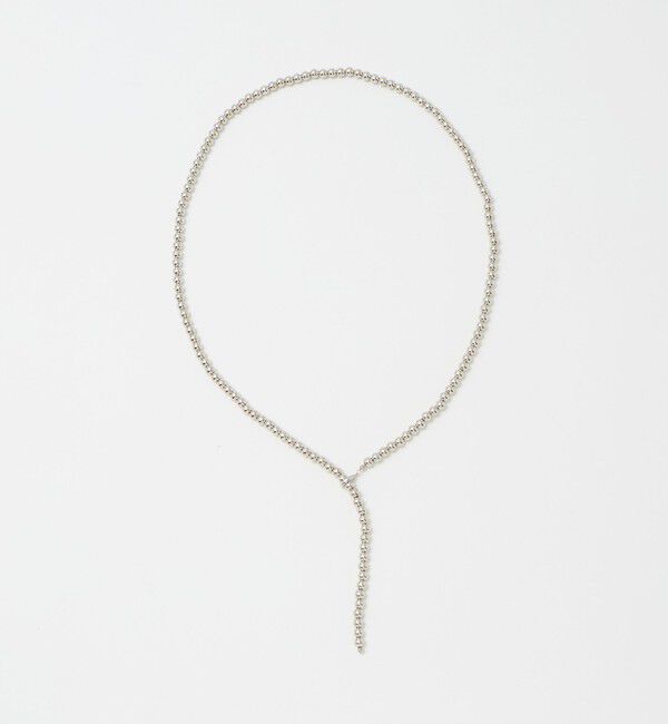 UNITED ARROWS「メタルボール アジャスタブル ネックレス」|ネックレス|SILVER