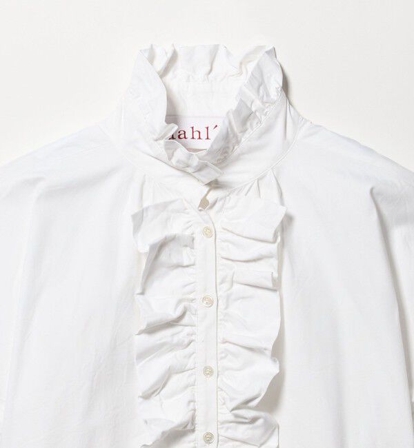 UNITED ARROWS「＜dahl&rsquo;ia＞フリル ノースリーブ ブラウス」|シャツ・ブラウス|