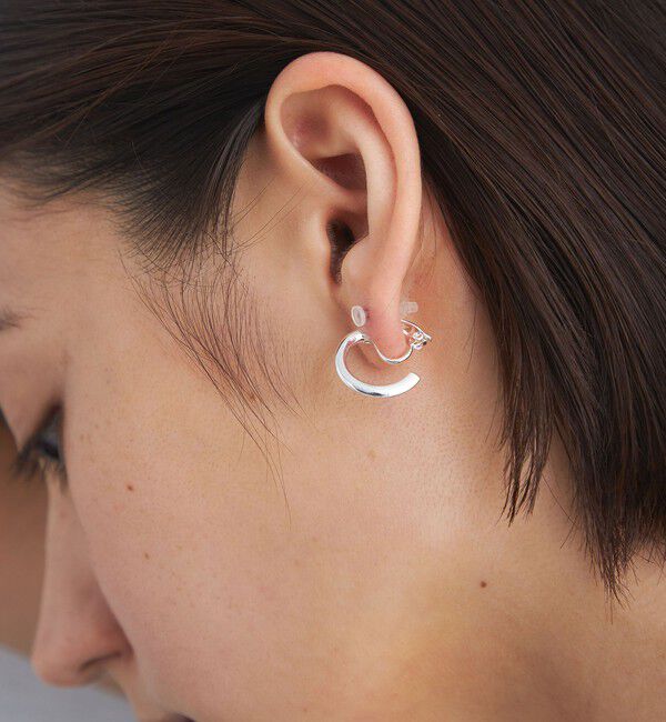 UNITED ARROWS green label relaxing「＜anisotea＞Sign Hoop イヤリング」|イヤリング|SILVER