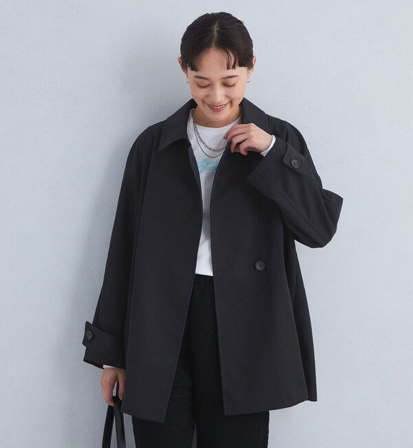 UNITED ARROWS green label relaxing「テントライン ミドル コート -撥水-」|その他|NAVY