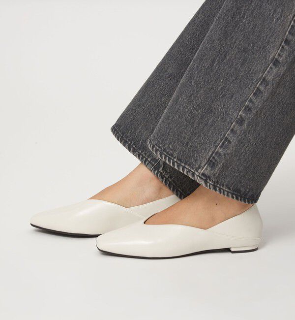 UNITED ARROWS green label relaxing「スクエア 2WAY フラットシューズ」|ローファー|