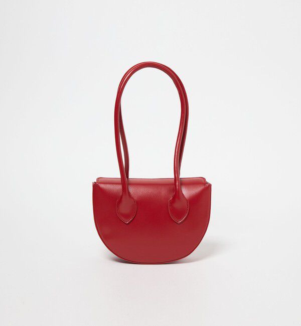 EMMEL REFINES「＜EMMEL REFINES＞EM ハーフムーン フラップ ショルダーバッグ」|ショルダー・メッセンジャー|RED