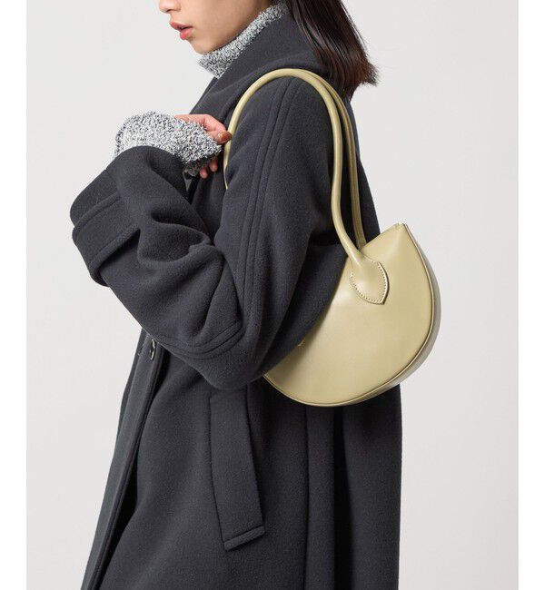 EMMEL REFINES「＜EMMEL REFINES＞EM ハーフムーン フラップ ショルダーバッグ」|ショルダー・メッセンジャー|LIME