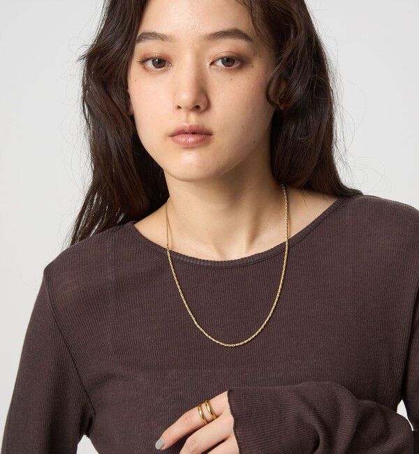 UNITED ARROWS green label relaxing「3WAY チェーンコンビ スライド ネックレス」|ネックレス|GOLD