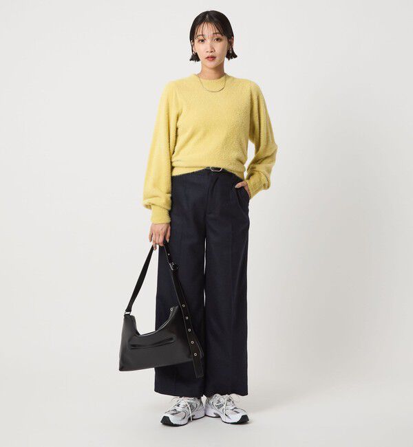 UNITED ARROWS green label relaxing「フラッフ フェザーヤーン ロングスリーブ ニット プルオーバー」|ニット・セーター|