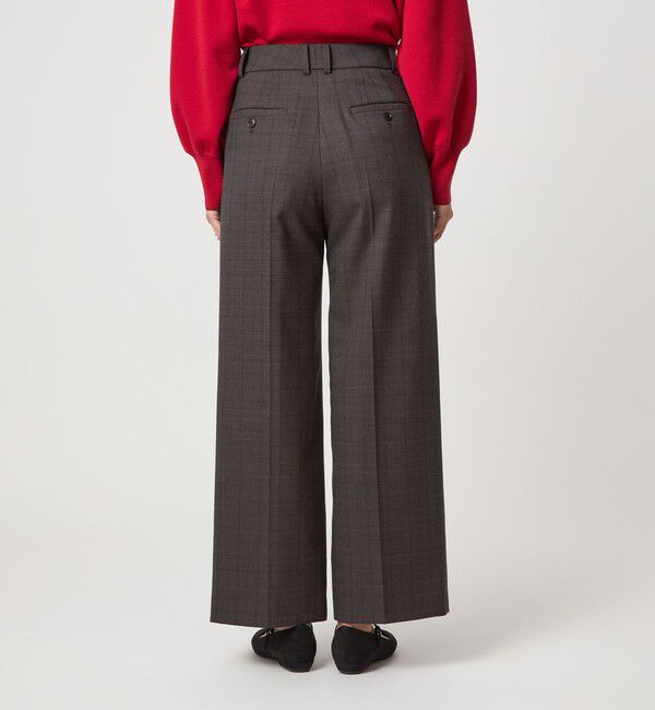 UNITED ARROWS green label relaxing「［size SHORT/TALLあり］キチントボトムス サキソニー ワイド パンツ」|スラックス|