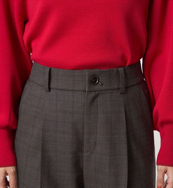 UNITED ARROWS green label relaxing「［size SHORT/TALLあり］キチントボトムス サキソニー ワイド パンツ」|スラックス|