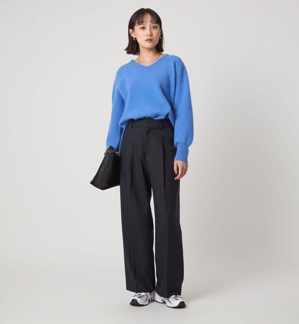 UNITED ARROWS green label relaxing「［size SHORT/TALLあり］キチントボトムス サキソニー ワイド パンツ」|スラックス|