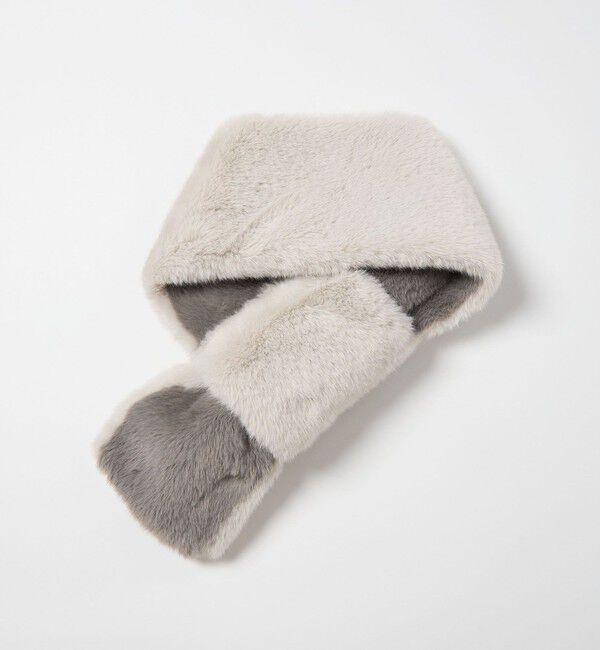 UNITED ARROWS green label relaxing「フェイクファー リバーシブル マフラー」|ストール|