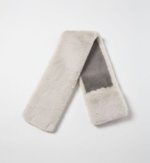 UNITED ARROWS green label relaxing「フェイクファー リバーシブル マフラー」|ストール|