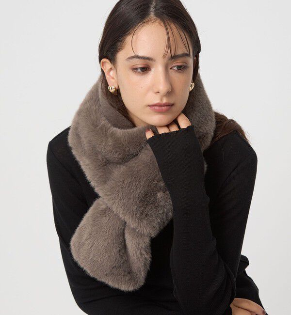 UNITED ARROWS green label relaxing「フェイクファー リバーシブル マフラー」|ストール|MOCA